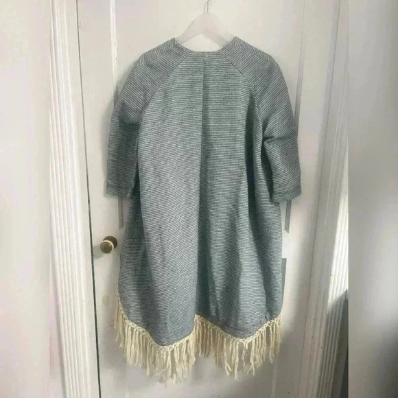Maje VITALO boho fringed poncho-style jacket Size S $360 - Picture 4 of 4